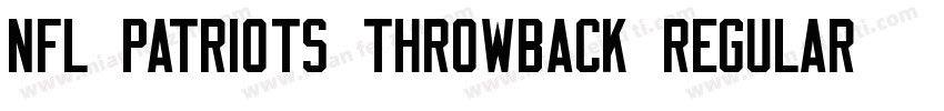 NFL Patriots Throwback Regular字体转换